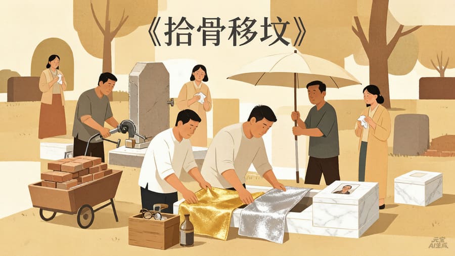 拾骨移坟