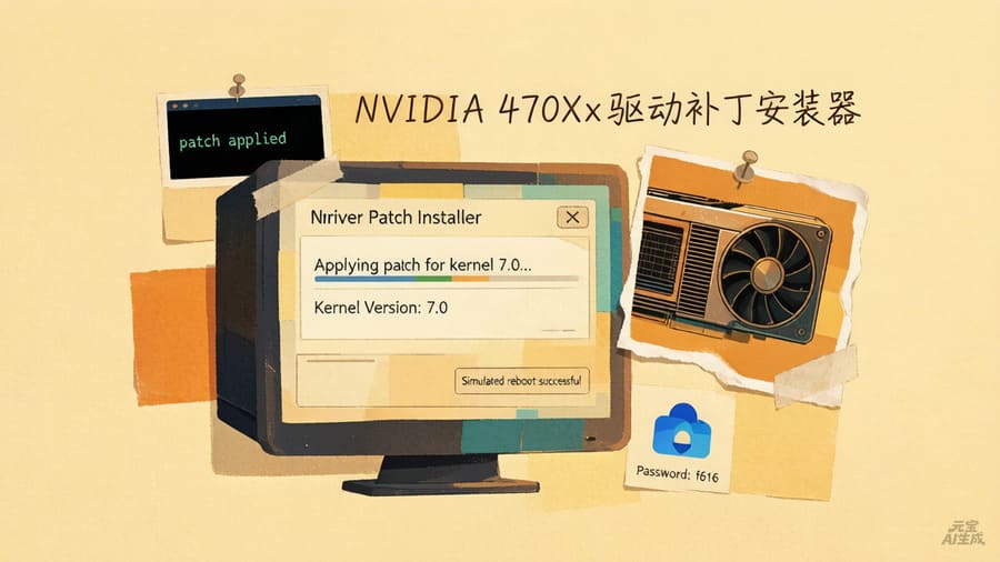 NVIDIA 470Xx驱动补丁安装器---让老显卡也支持到Linux内核7.0