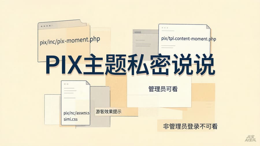修复PIX主题发布私密类型片刻（说说）仅后台可见前台不显示的问题