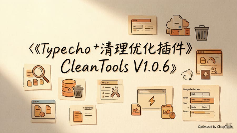 Typecho 清理优化插件CleanTools V1.0.6