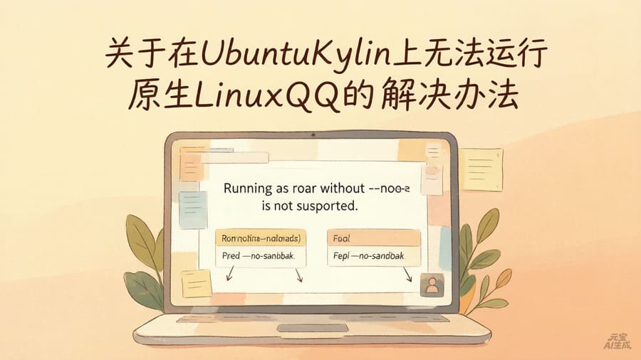 关于在UbuntuKylin上无法运行原生LinuxQQ的解决办法