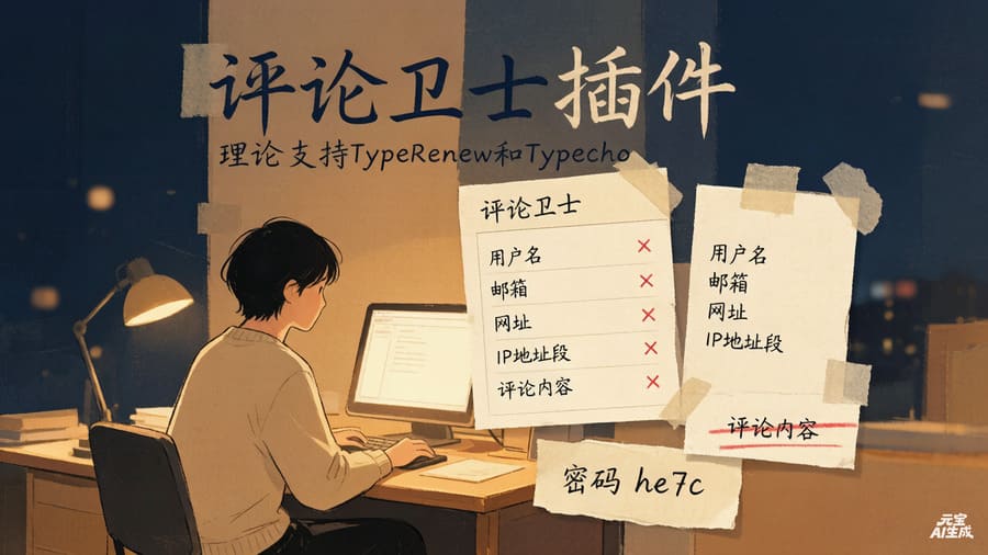 评论卫士插件---理论支持TypeRenew和Typecho