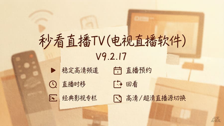 秒看直播TV(电视直播软件) V9.2.17